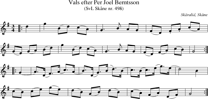 Vals efter Per Joel Berntsson 