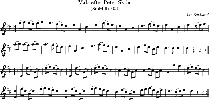 Vals efter Peter Skn