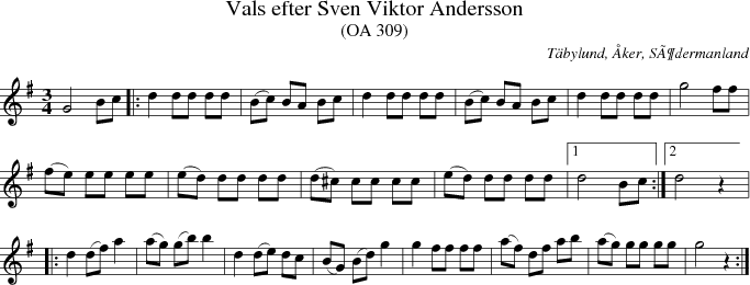Vals efter Sven Viktor Andersson