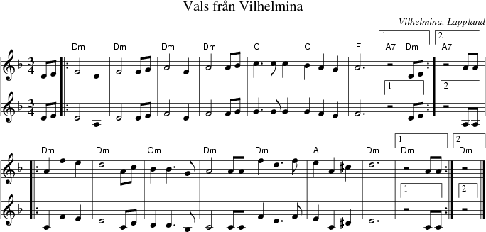 Vals frn Vilhelmina