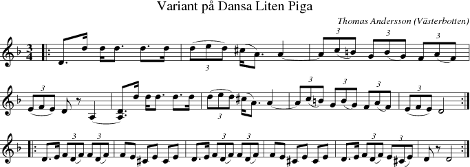 Variant p Dansa Liten Piga