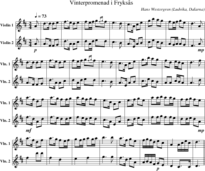 Vinterpromenad i Fryks�s