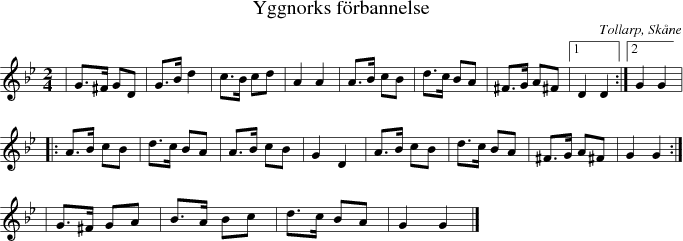 Yggnorks frbannelse