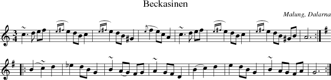  Beckasinen