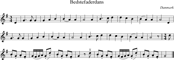  Bedstefaderdans