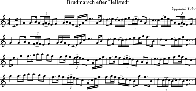  Brudmarsch efter Hellstedt
