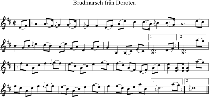  Brudmarsch frn Dorotea 