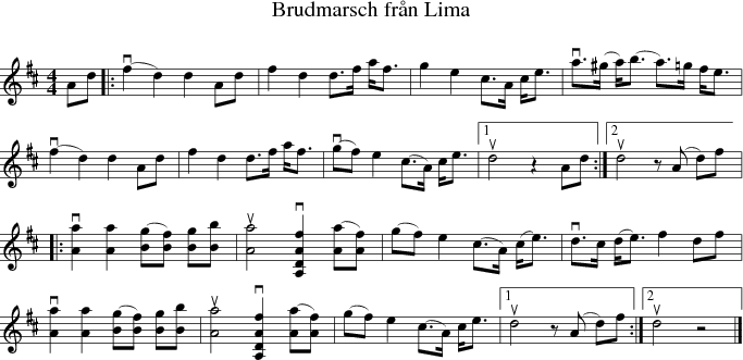  Brudmarsch frn Lima