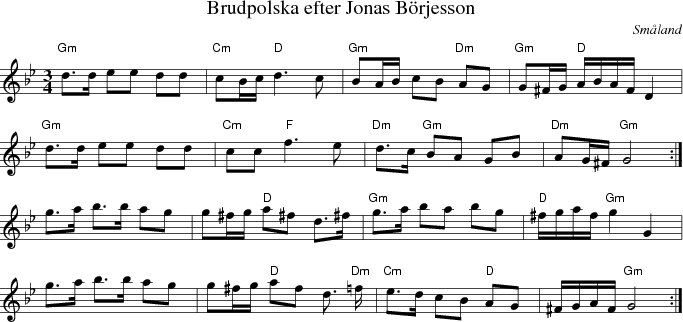 Brudpolska efter Jonas B�rjesson
