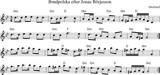  Brudpolska efter Jonas Brjesson