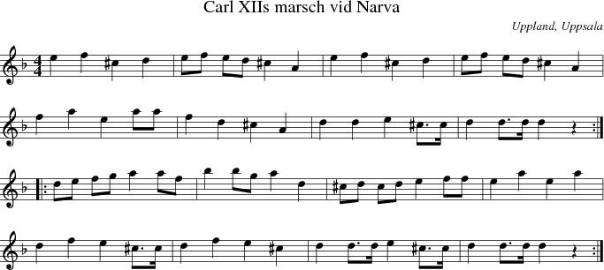  Carl XIIs marsch vid Narva