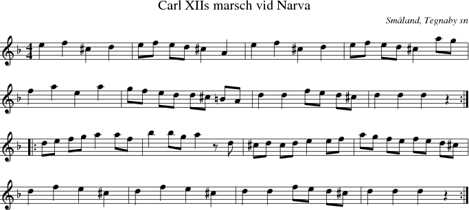  Carl XIIs marsch vid Narva