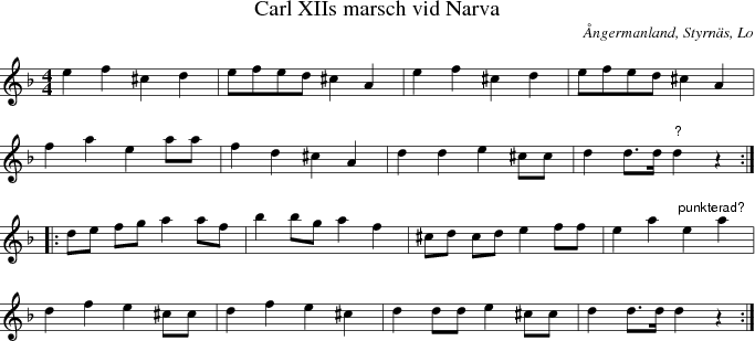  Carl XIIs marsch vid Narva