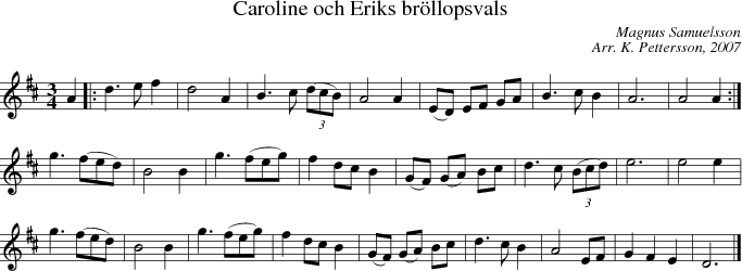  Caroline och Eriks brllopsvals 