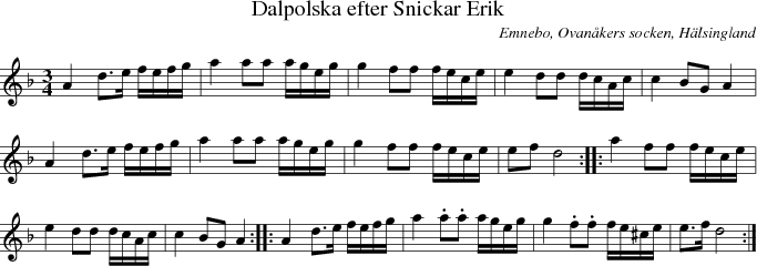  Dalpolska efter Snickar Erik