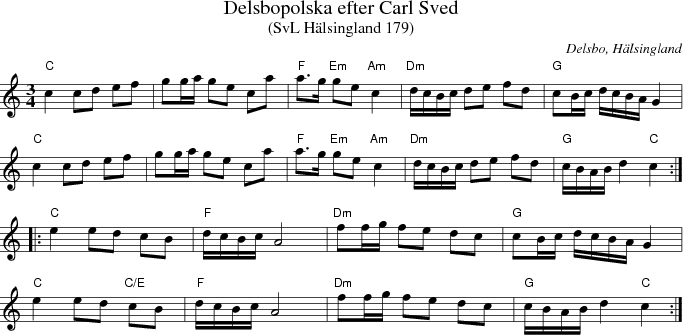  Delsbopolska efter Carl Sved 