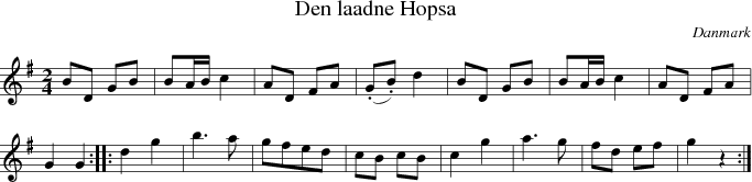  Den laadne Hopsa