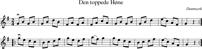  Den toppede Hne