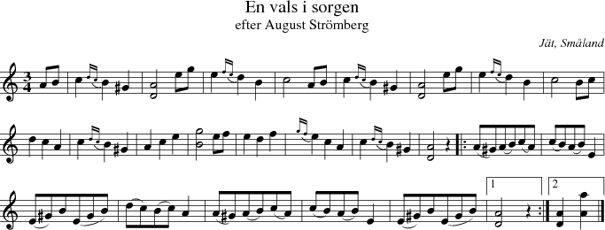  En vals i sorgen