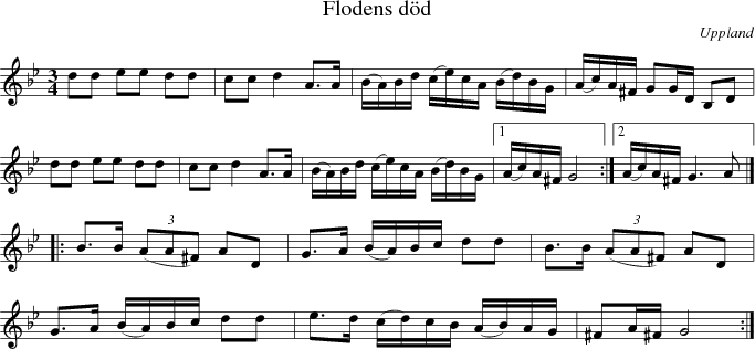  Flodens d�d