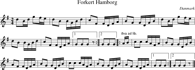  Forkert Hamborg