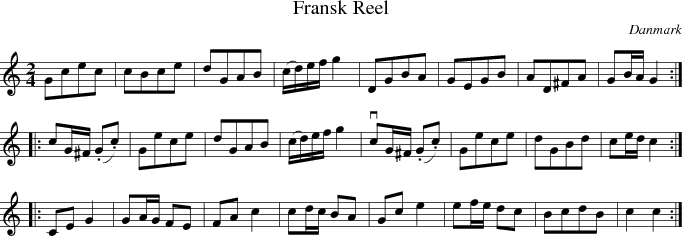  Fransk Reel