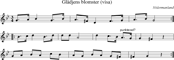  Gldjens blomster (visa)