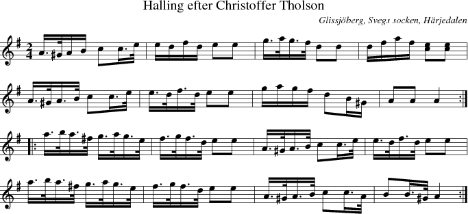  Halling efter Christoffer Tholson