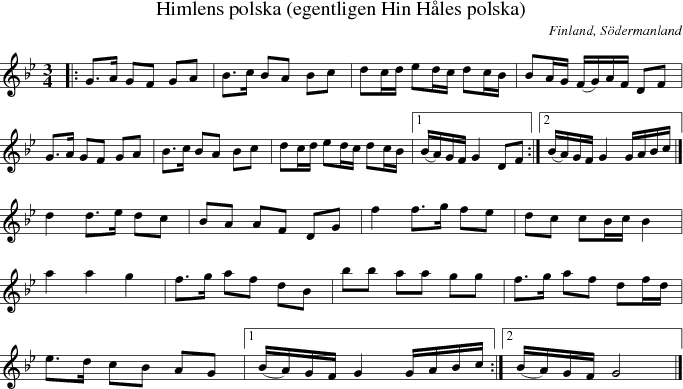  Himlens polska (egentligen Hin Hles polska)