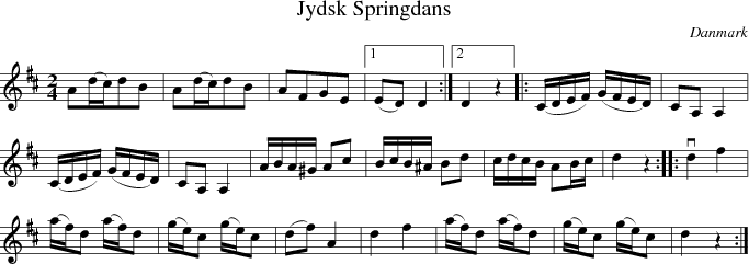  Jydsk Springdans