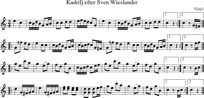  Kadrilj efter Sven Wieslander