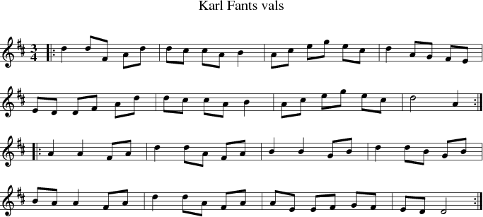  Karl Fants vals