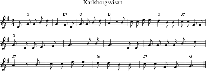  Karlsborgsvisan