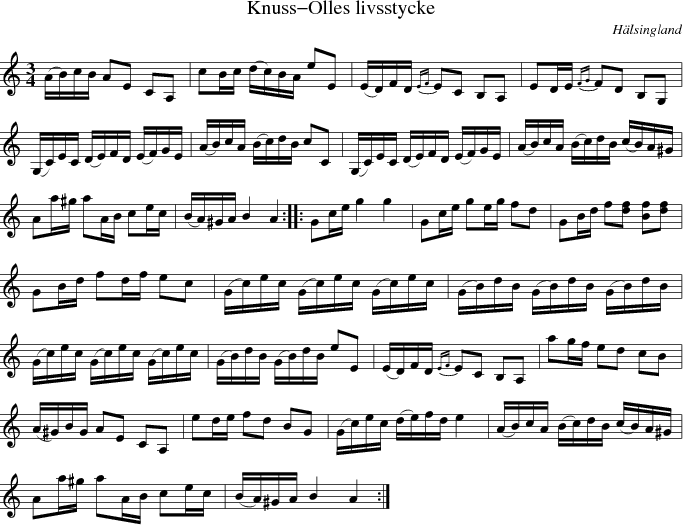  Knuss-Olles livsstycke