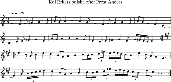  Kol Erkers polska efter Frost Anders