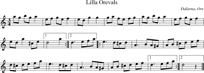  Lilla Orevals