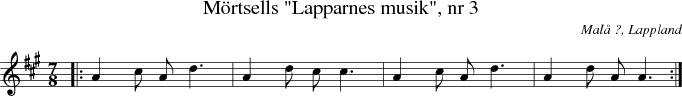  Mrtsells "Lapparnes musik", nr 3