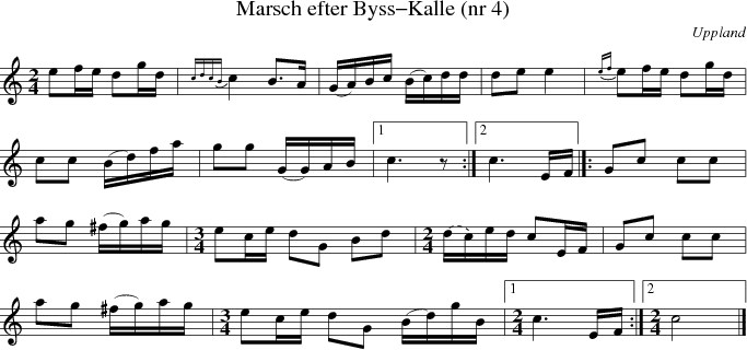  Marsch efter Byss-Kalle (nr 4)