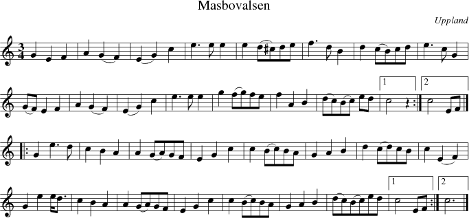  Masbovalsen