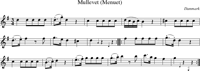  Mullevet (Menuet)