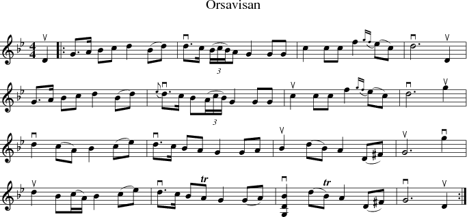  Orsavisan