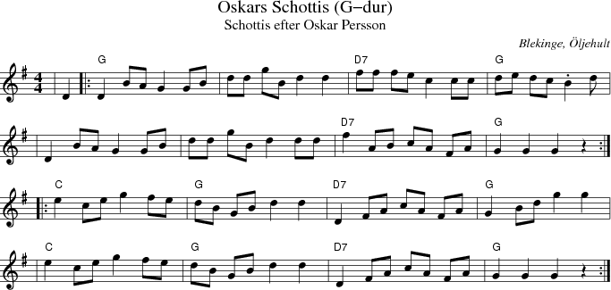  Oskars Schottis (G-dur)