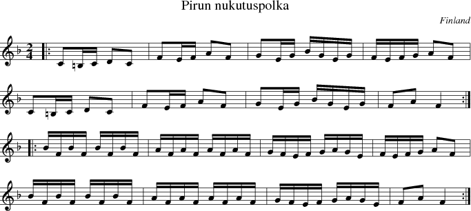  Pirun nukutuspolka