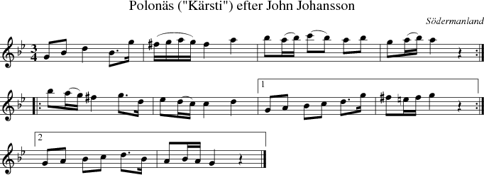  Polon�s ("K�rsti") efter John Johansson
