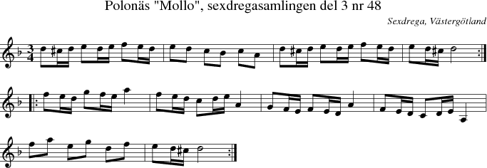  Polons "Mollo", sexdregasamlingen del 3 nr 48