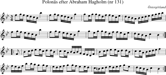  Polon�s efter Abraham Hagholm (nr 131) 