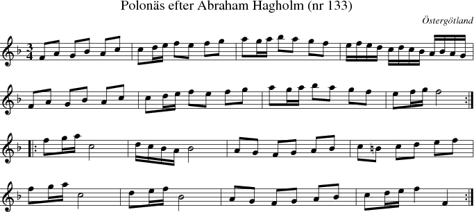  Polons efter Abraham Hagholm (nr 133) 