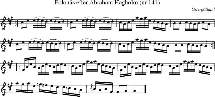  Polon�s efter Abraham Hagholm (nr 141) 