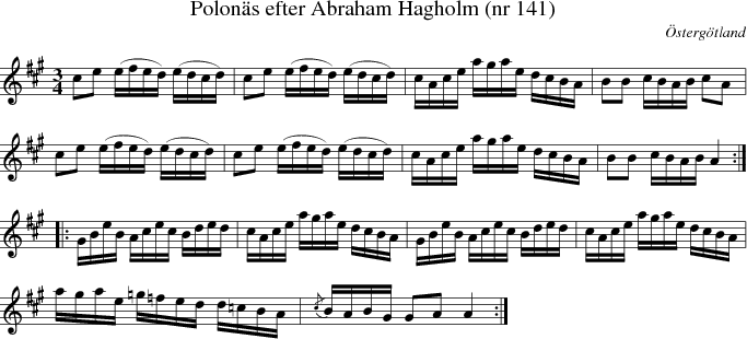  Polon�s efter Abraham Hagholm (nr 141) 