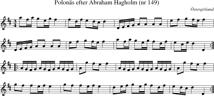  Polon�s efter Abraham Hagholm (nr 149)